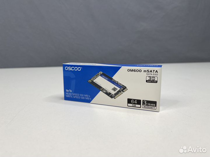 SSD mSata oscoo 64GB новые, для пк и ноутбука