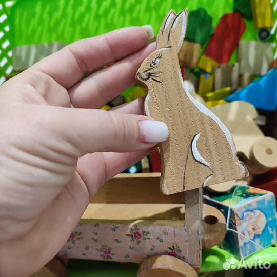 Кубики детские деревянные