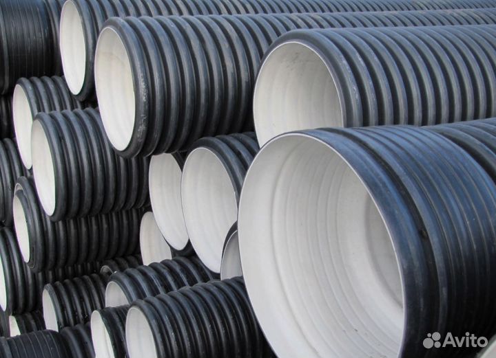 Канализационные гофрированные трубы (с НДС)