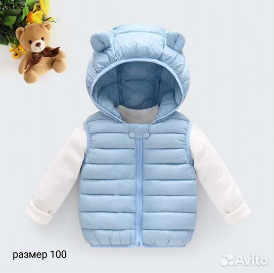 Жилет детский утеплённый демисезонный