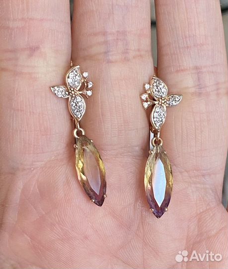 Золотые серьги