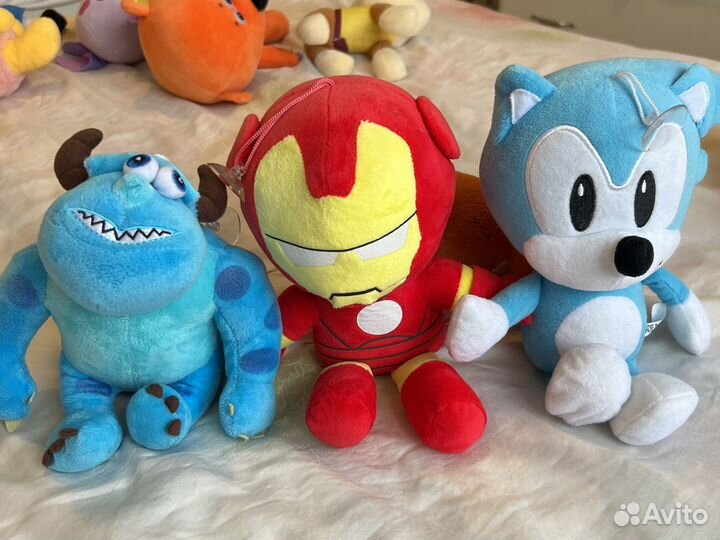 Игрушки герои кеша лунтик крепыш соник