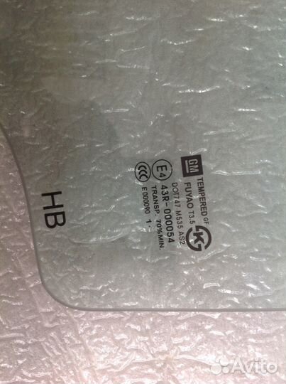 Стекло задней левой двери 2011 Chevrolet Cruze HB