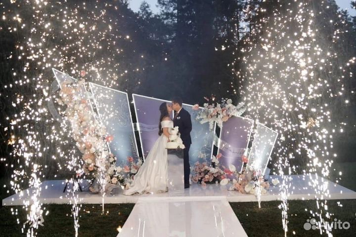 Тяжелый дым, холодный фонтан на свадьбу