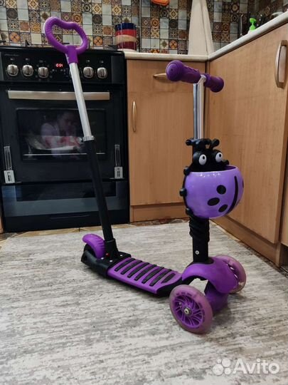 Самокат детский трехколесный бу