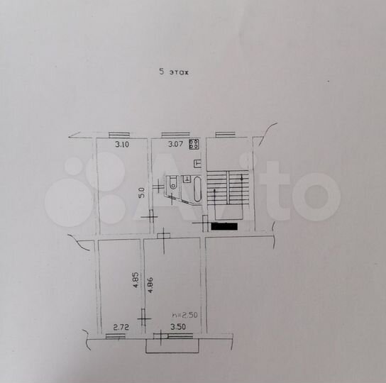3-к. квартира, 61,3 м², 5/5 эт.