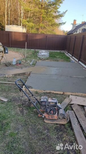 Бетонные работы укладка брусчатки