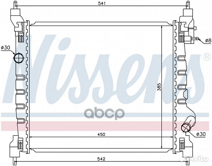 61679 Радиатор chevrolet spark 1.2 M/T 10- 6167