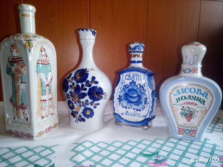 Графины, штофы, фарфор, керамика, хрусталь