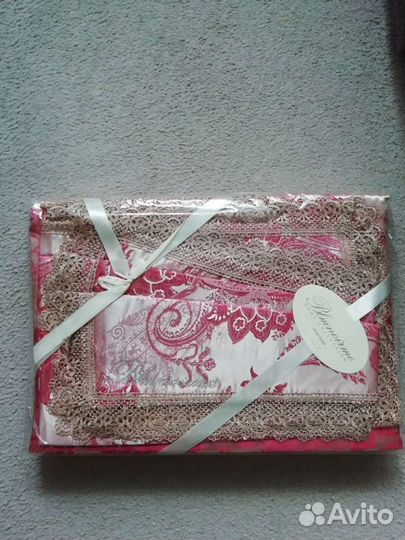 Комплект постельного белья евро искусственный шёлк