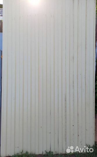 Профлист желтый для забора,крыши и тд