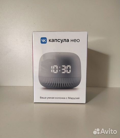 Умная колонка VK Капсула Нео серая