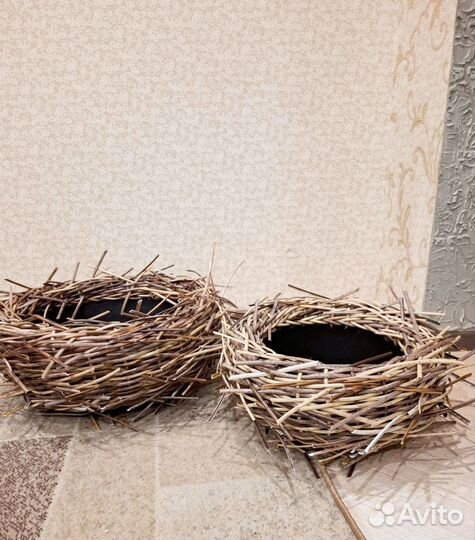 Кашпо из искусственного ротанга