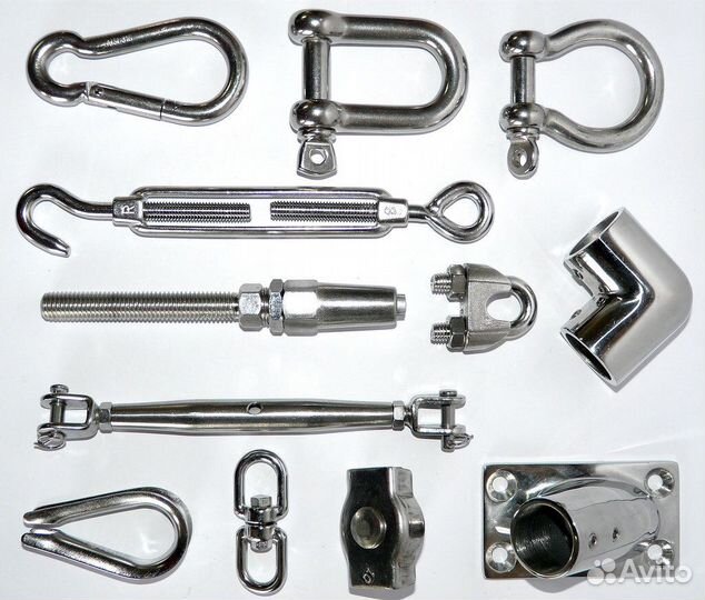 Талрепы, зажимы, крюки, звенья, лиры, рым болты