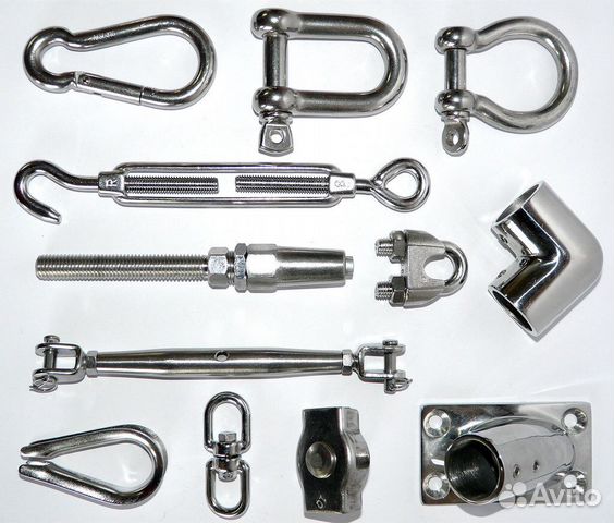 Талрепы, зажимы, крюки, звенья, лиры, рым болты
