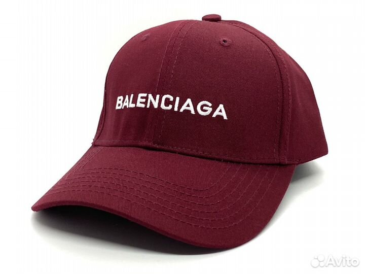 Бейсболка Баленсиага цвет бордовый