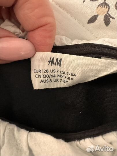 Платье для девочки hm 128