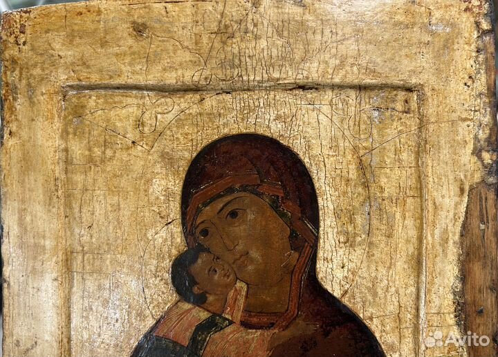 Икона Волоколамская Богородица 17 век Ковчег