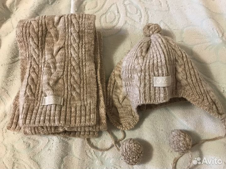 Шапка+шарф Chicco 42
