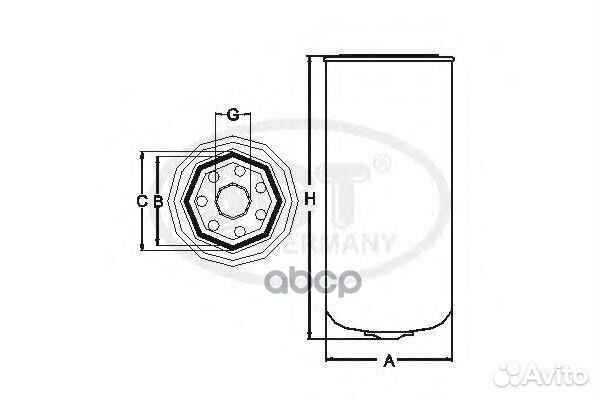Топливный фильтр ST 6007 ST6007 SCT