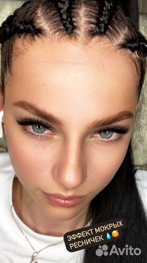 Наращивание ресниц/полировка волос