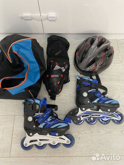 Роликовые коньки детские раздвижные