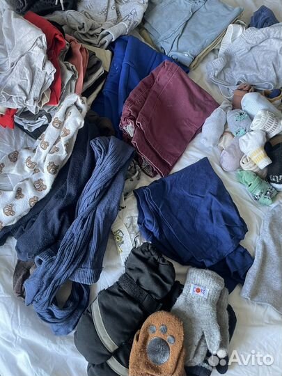 Детские вещи пакетом для мальчика 86 92