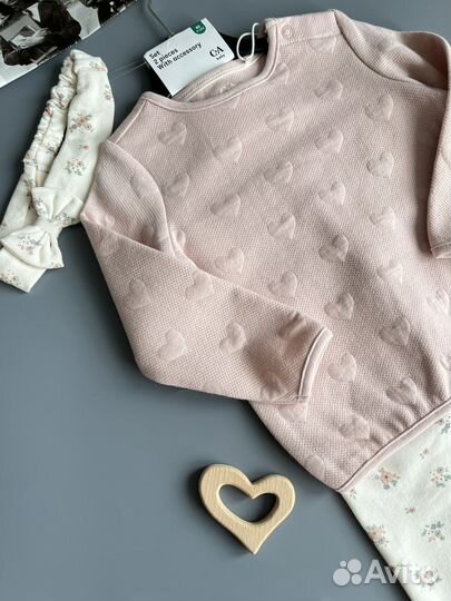 Костюм C&A (80,86,92) толстовка леггинсы повязка