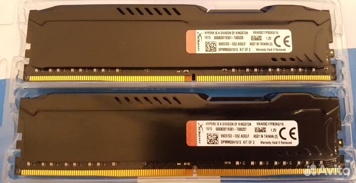 Оперативная память DDR4 Kingston fury HyperX 16 Gb