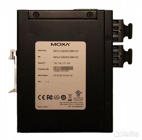 Сетевой коммутатор Moxa NPort S8455I-мм-SC S8455I