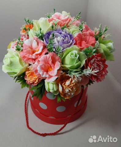 Букет цветов из мыла