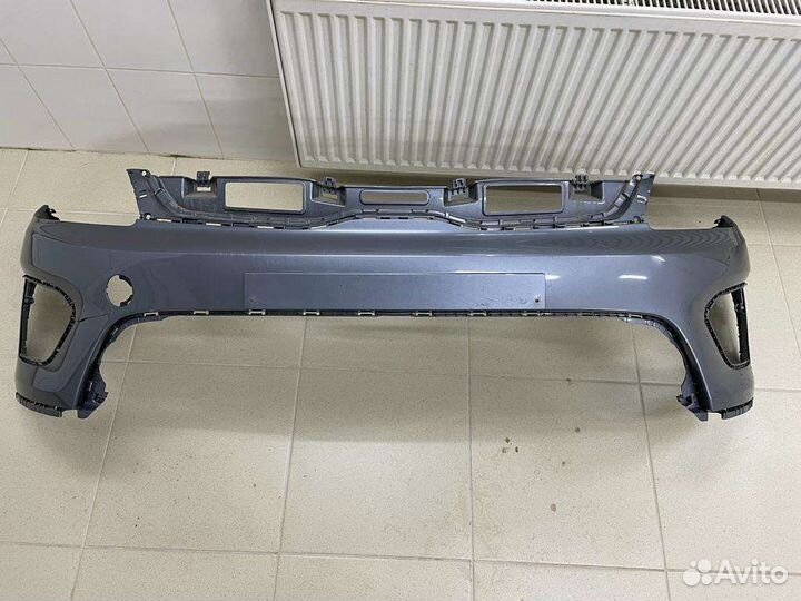 Серый бампер на kia rio x line