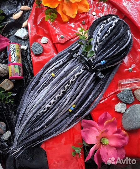 Комплект войлочный де дреды из шерсти 