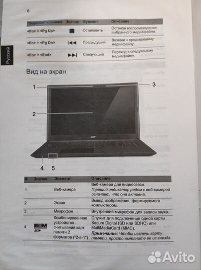 Ноутбук Acer Aspire v5