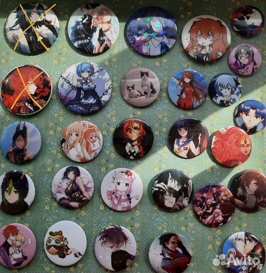 Значки с аниме