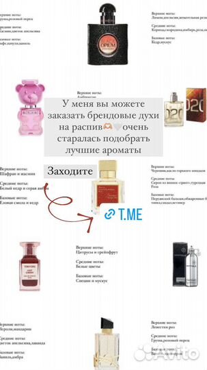 Духи на распив