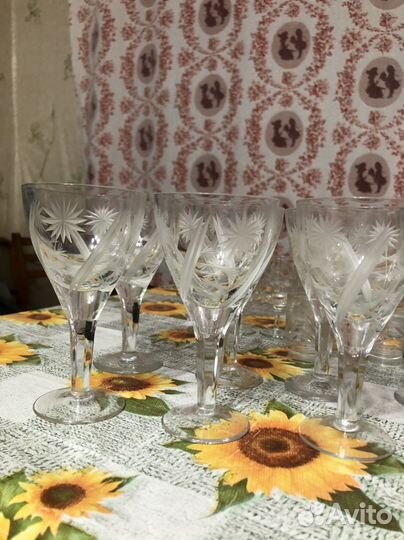 Стопки,рюмки,фужеры СССР хрусталь