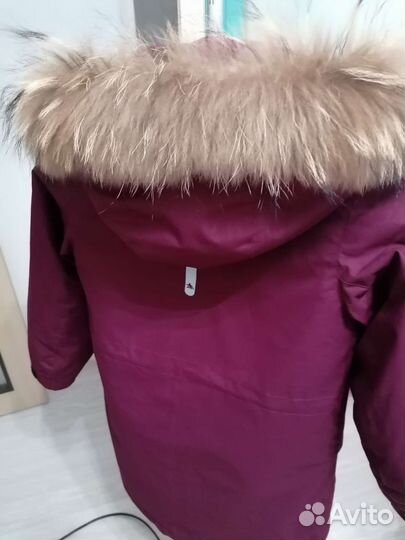 Пуховик для девочки 140