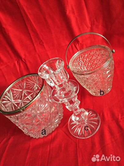 Ваза, салатница хрустальная СССР