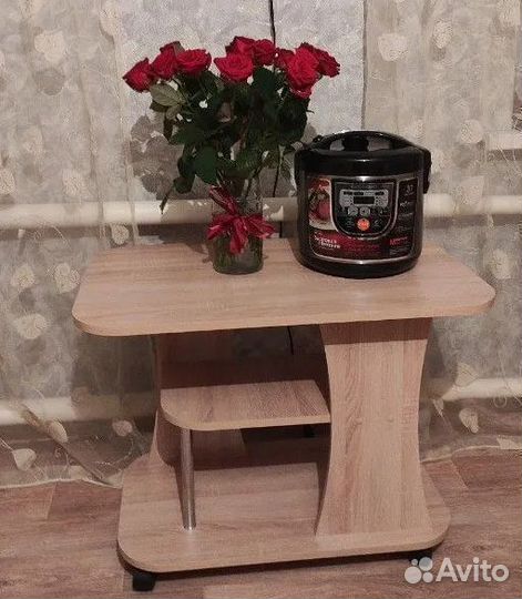 Журнальный стол с полкой Дуб сонома