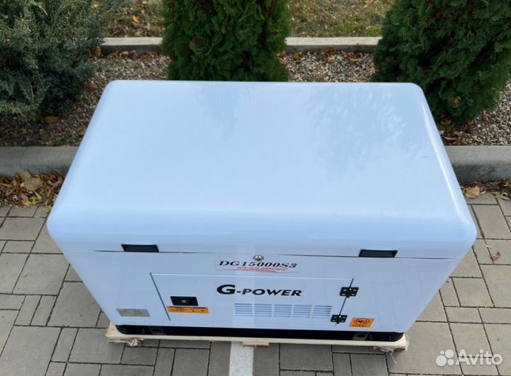 Генератор дизельный 13 kW g-power DG15000SE3 трехф