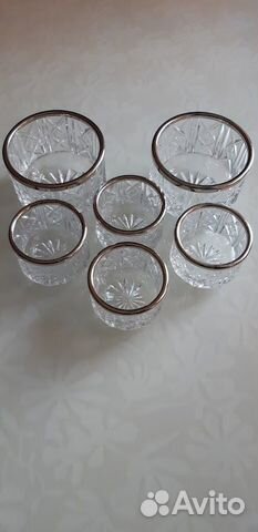 Хрусталь СССР винтаж вазочки графин стаканы