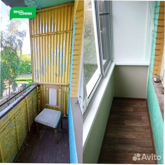 Остекление балконов. Отделка лоджий