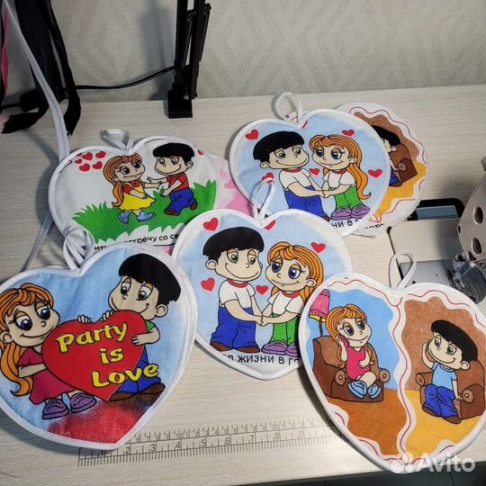 Полотенца из рогожки, прихватки ручной работы