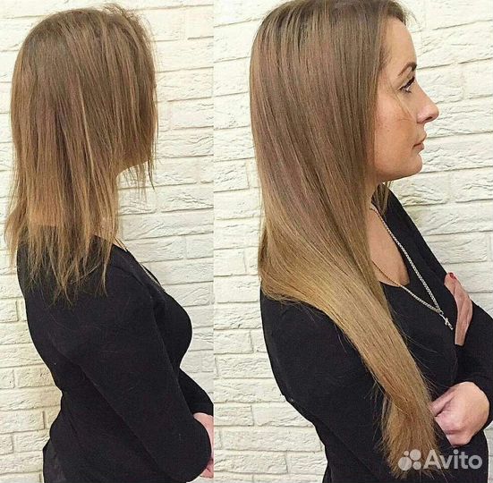 Капсульное наращивание волос/ биопротеиновых волос