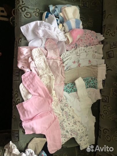 Детские вещи на девочку, пакетом, от 0-3