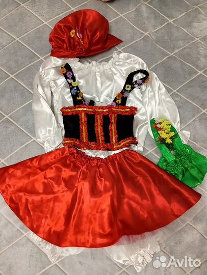 Карнавальный костюм Красной Шапочки, 2-3 года