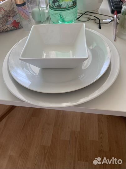 Посуда белая фарфор дорогая ресторанная