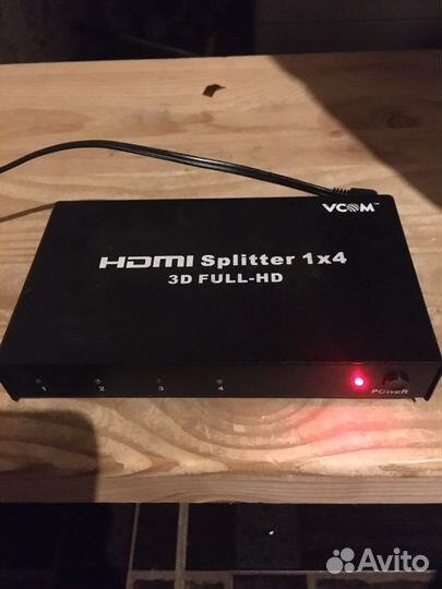 Hdmi сплиттер и 2 кабеля