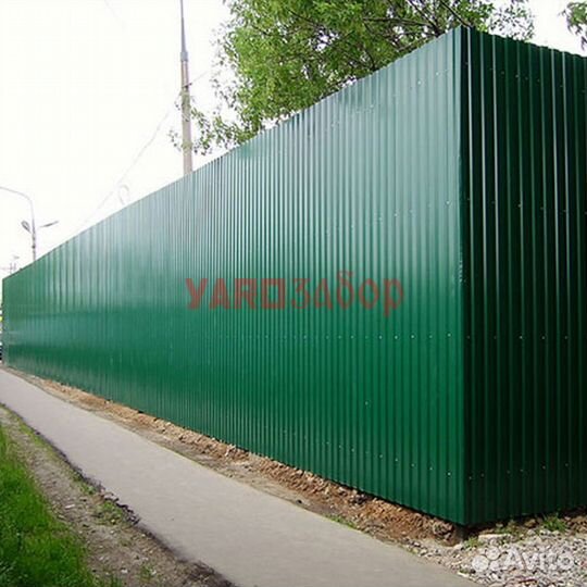 Забор из профнастила 3 метра в Борисоглебском